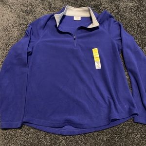 Blue fleece quarter zip